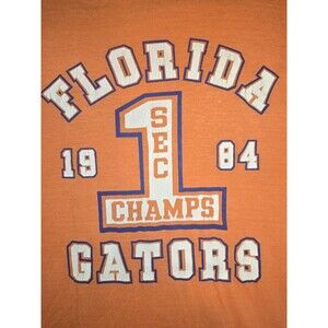 Vintage Florida Gators Men Shirt Single Stitch SZ M Ish 1984 Sec CHAMPS Grail